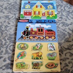 Melissa & Doug Colorful Sound Puzzle Trio